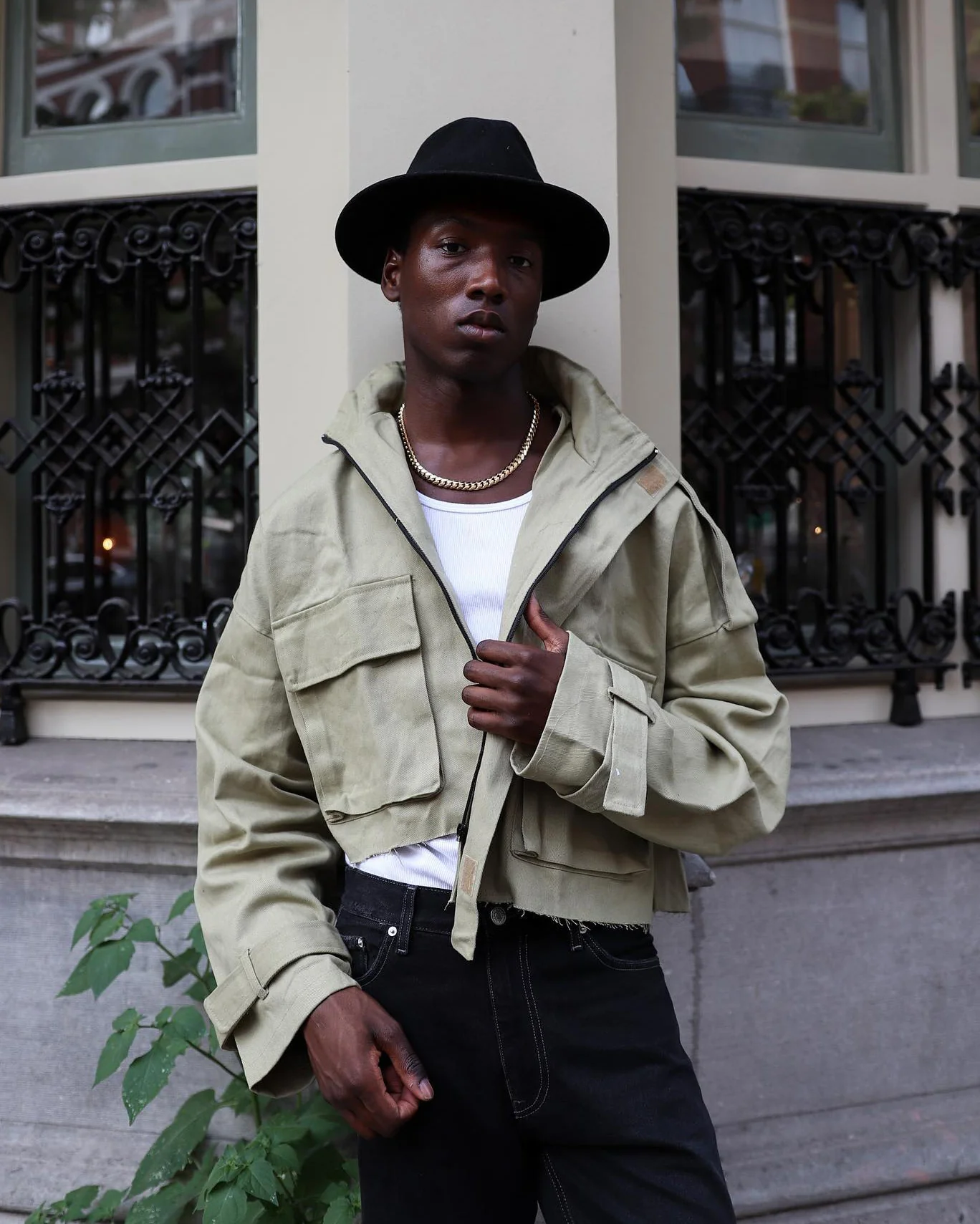 MNML Cropped M65 Jacket Khaki - Image 2