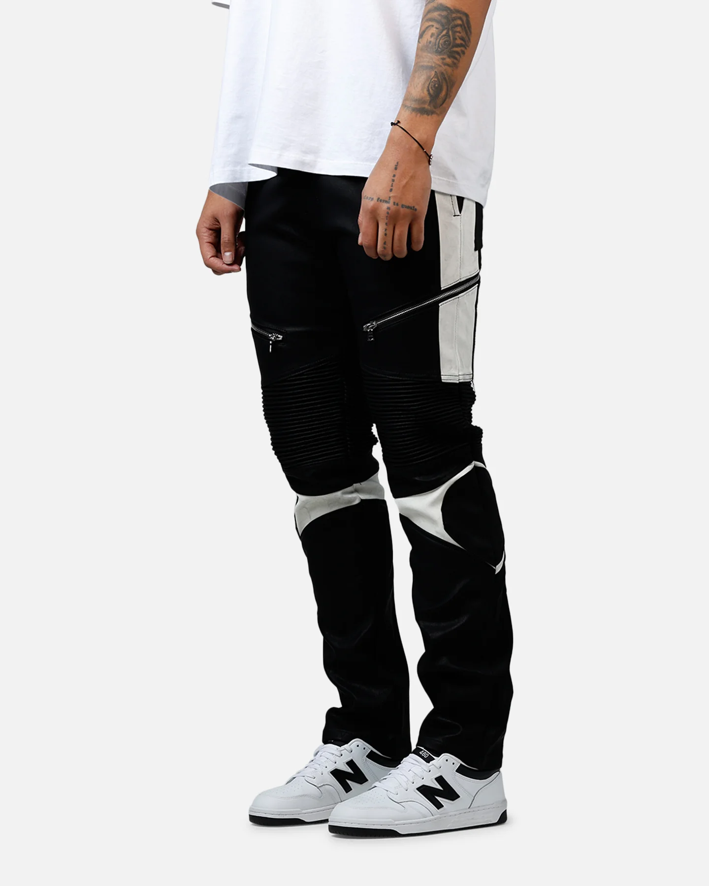 MNML D728 Moto Space Pants Black - Image 4