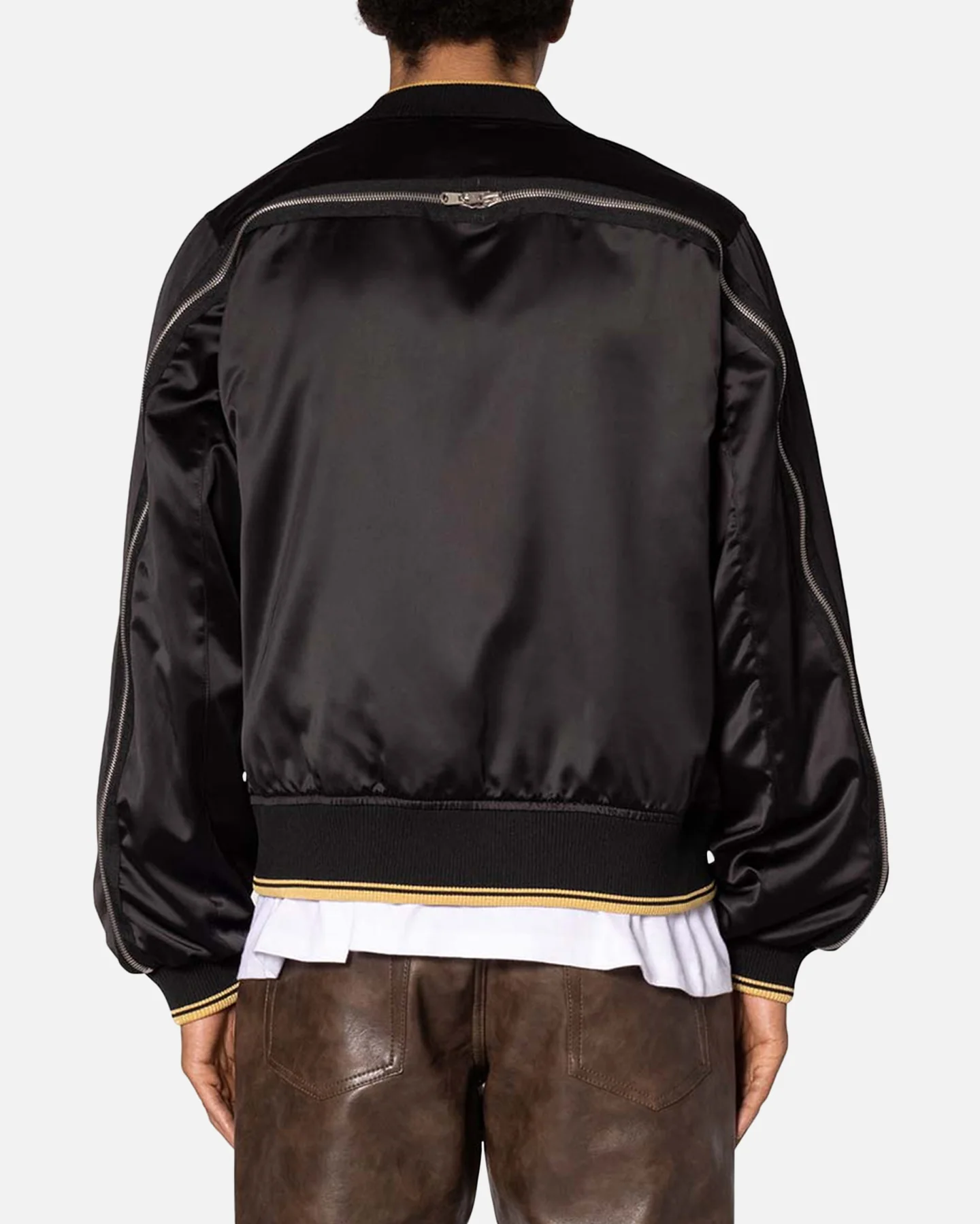 MNML Dark Bark Double Zip Jacket Black - Image 4