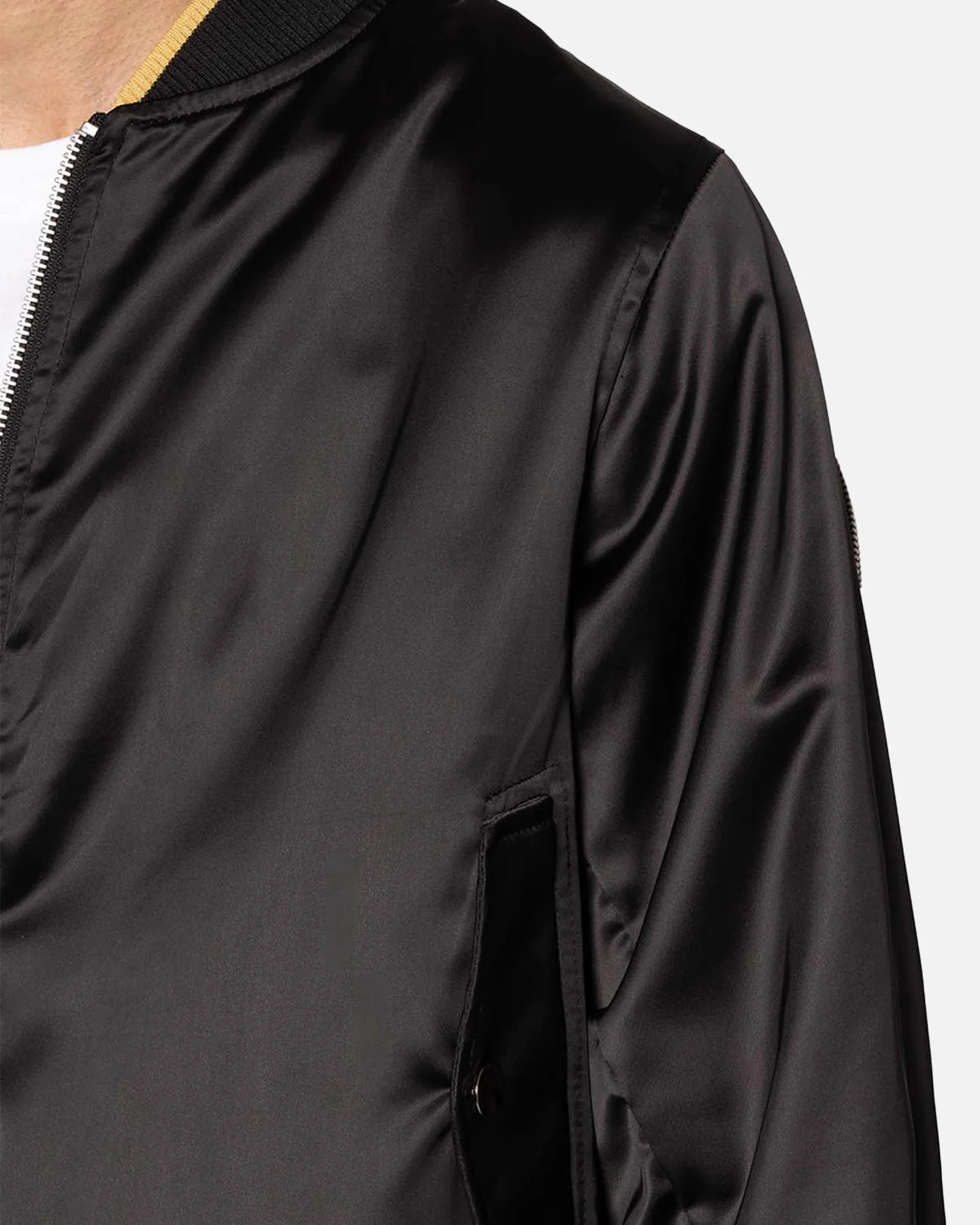 MNML Dark Bark Double Zip Jacket Black - Image 5