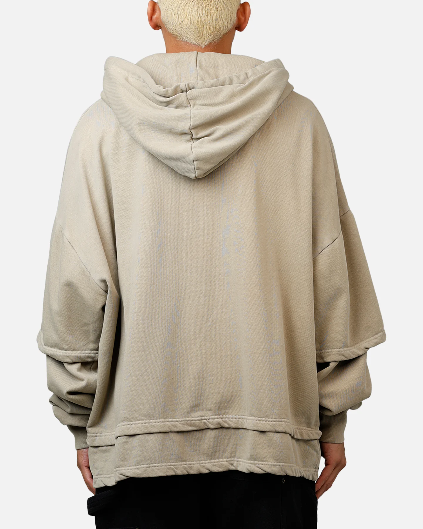 MNML Double Layer Zipper Sweater Washed Earth - Image 2