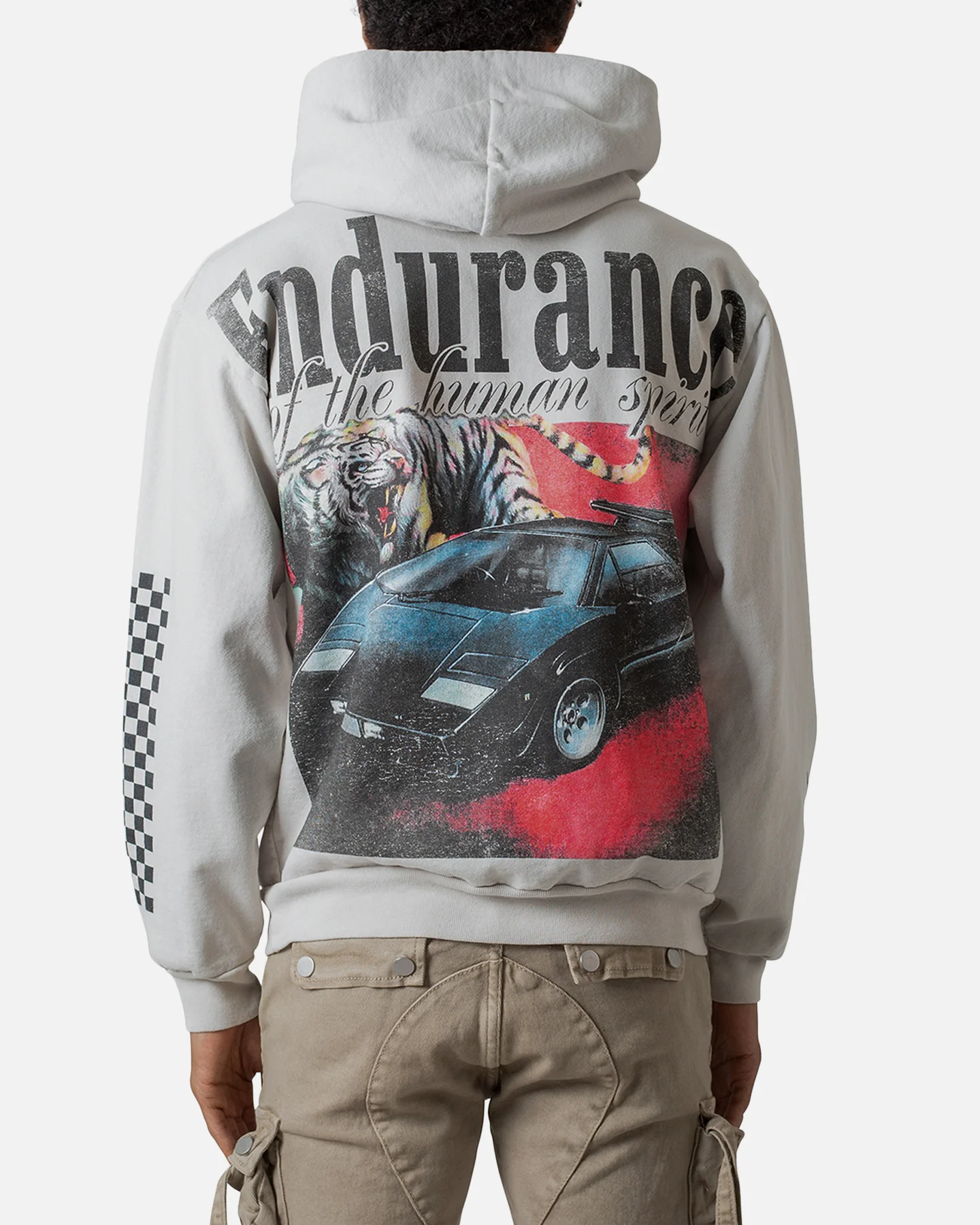 MNML Endurance Hoodie Light Grey Heat - Image 4