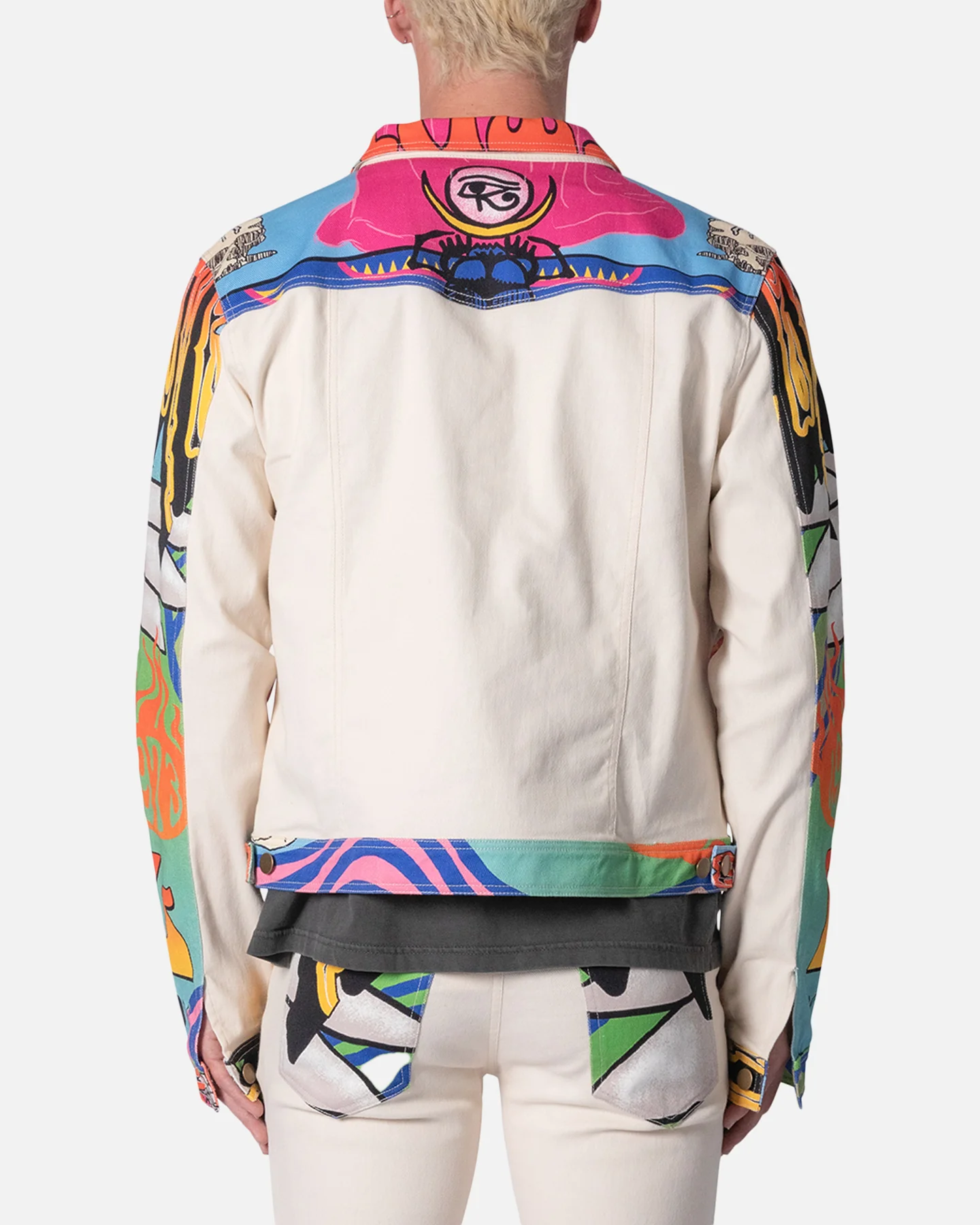 MNML Festival Trucker Jacket Multi - Image 4