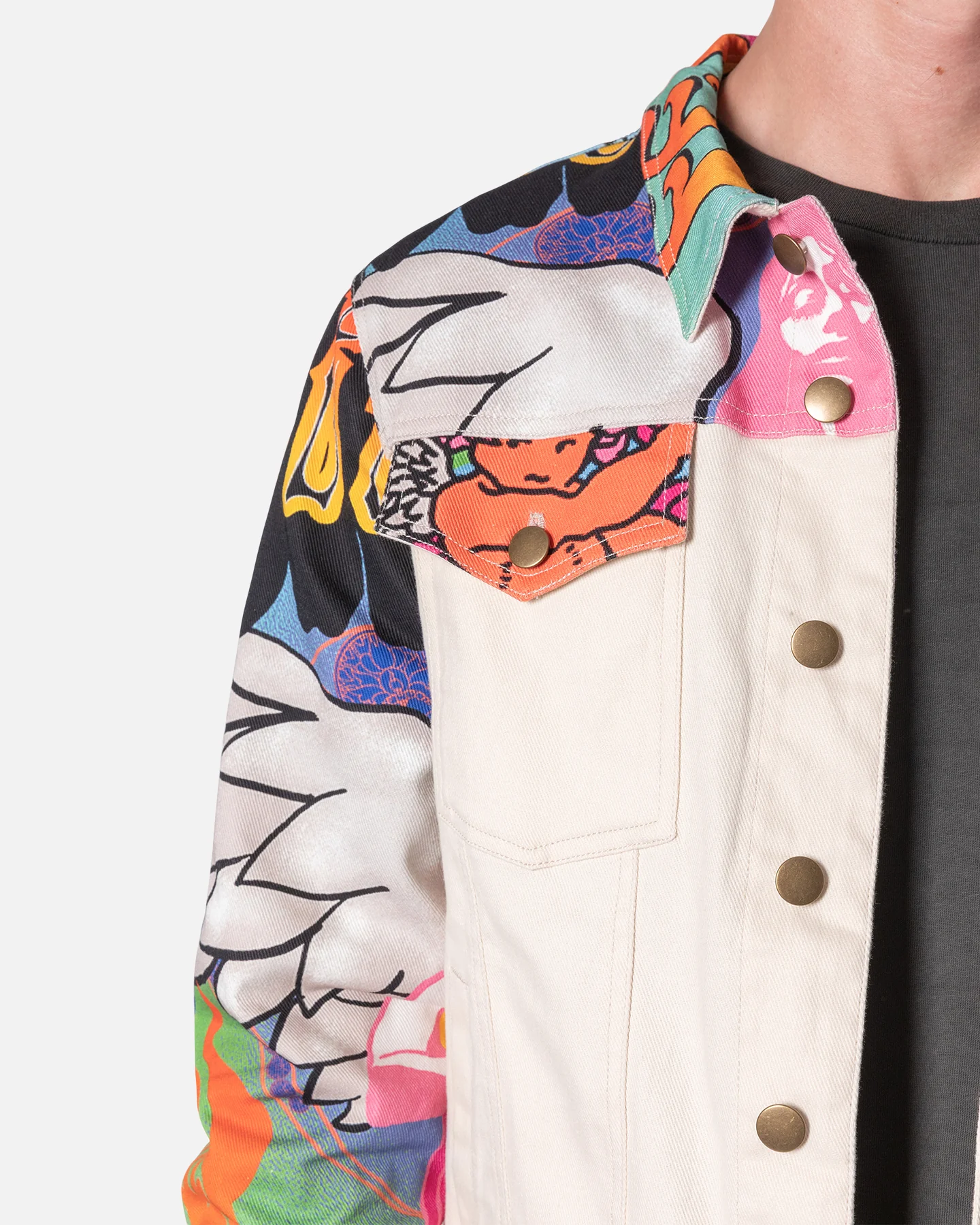 MNML Festival Trucker Jacket Multi - Image 5