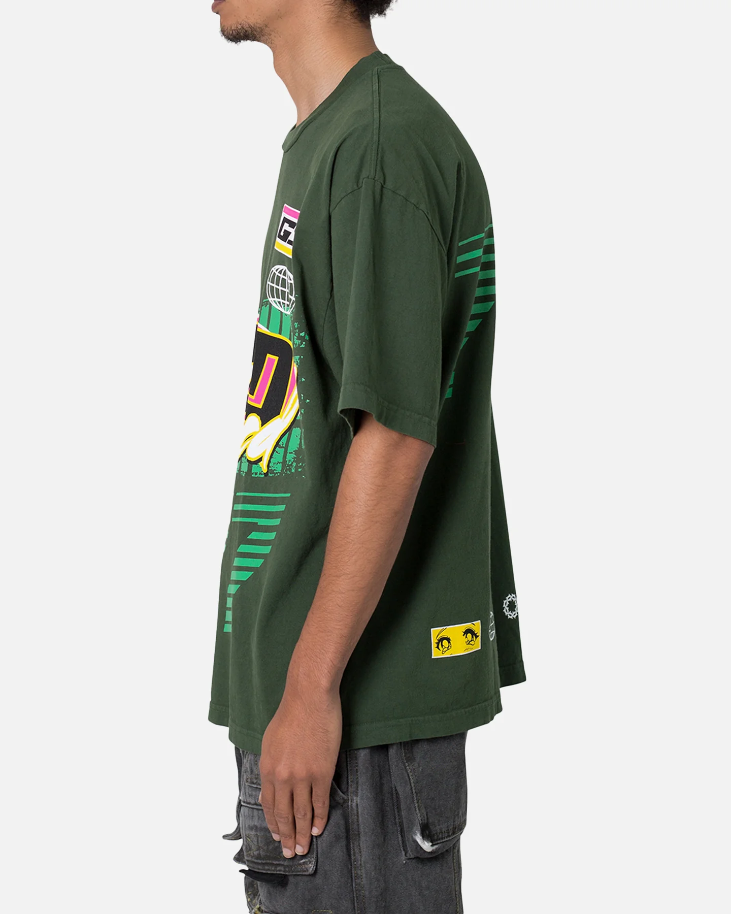 MNML God Speed T-Shirt Green - Image 3