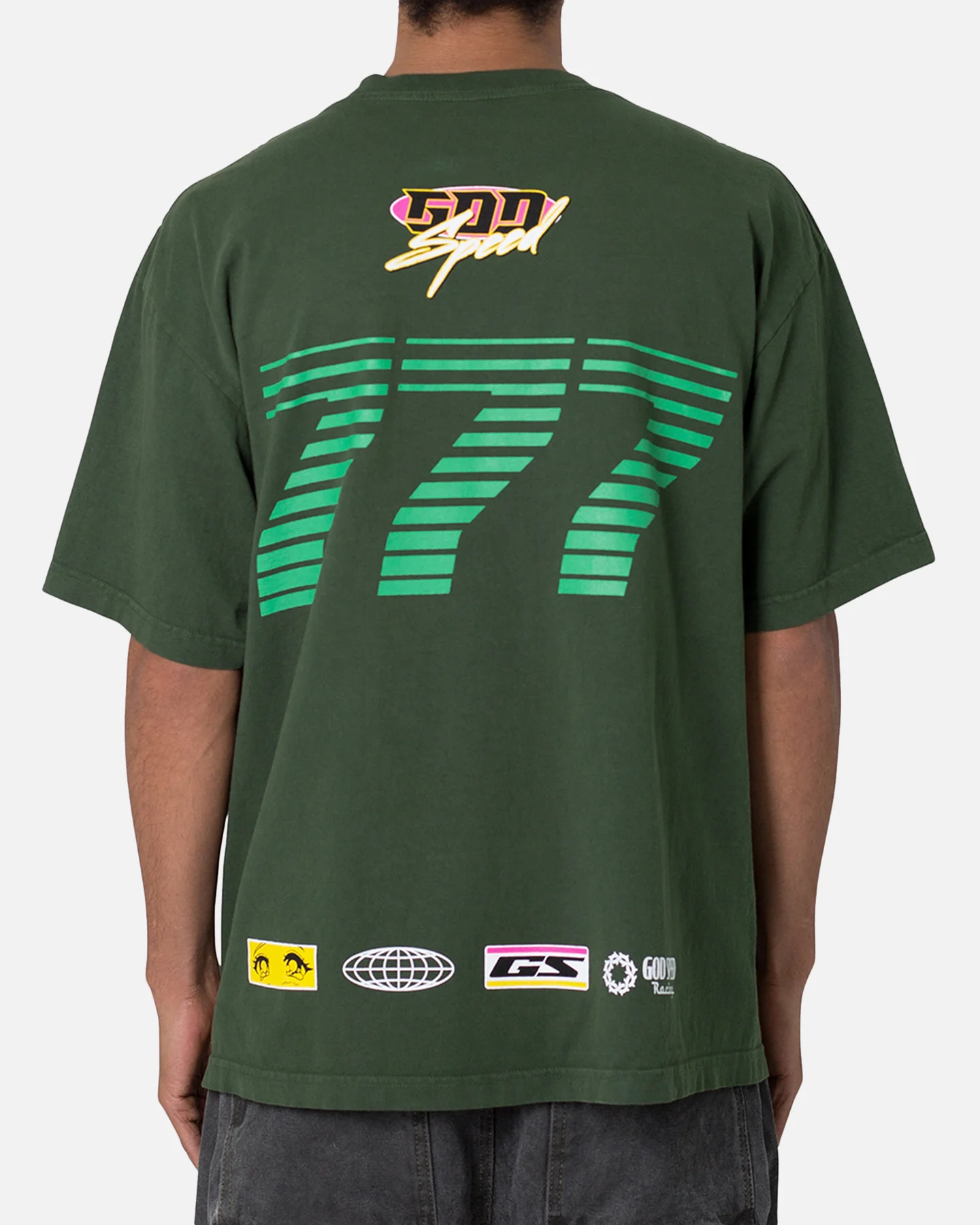 MNML God Speed T-Shirt Green - Image 4