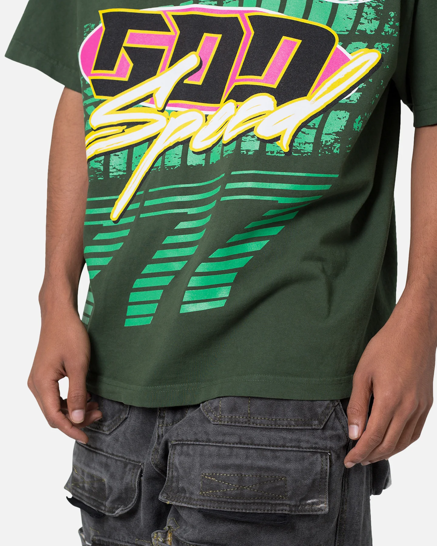 MNML God Speed T-Shirt Green - Image 5