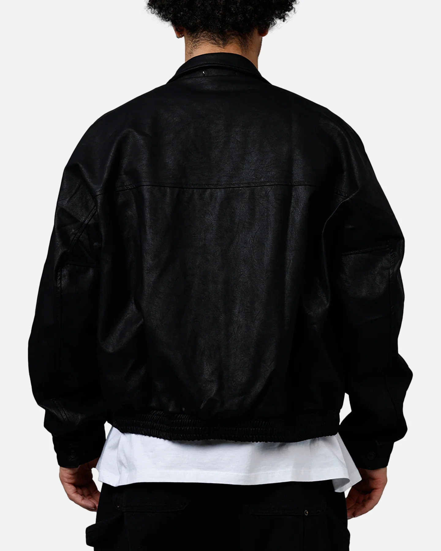 MNML Grandpa's Bomber Jacket Black - Image 2