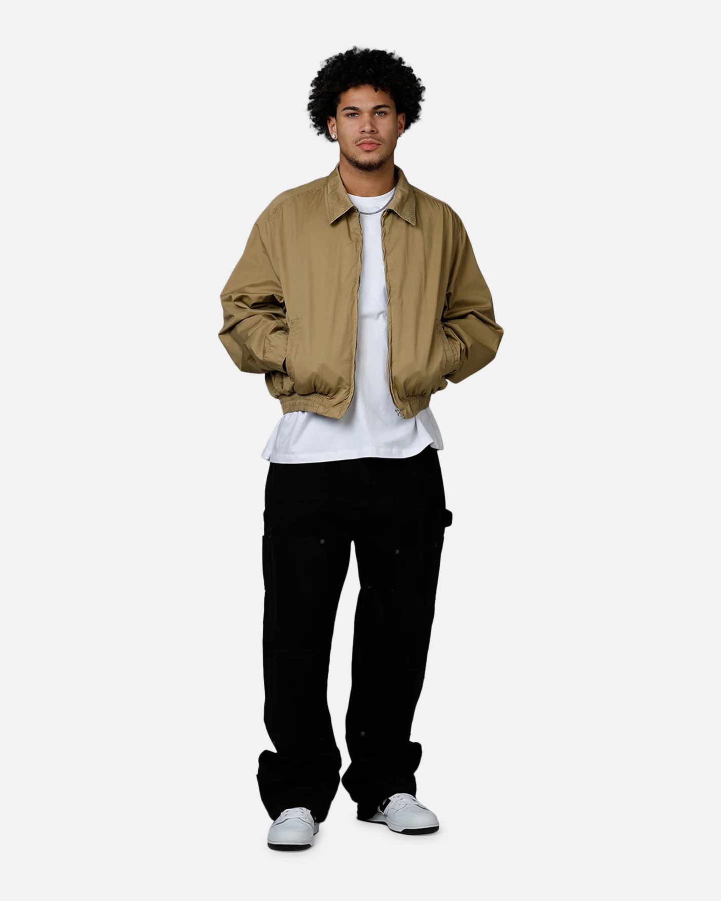 MNML Grandpa's Bomber Jacket Tan - Image 3