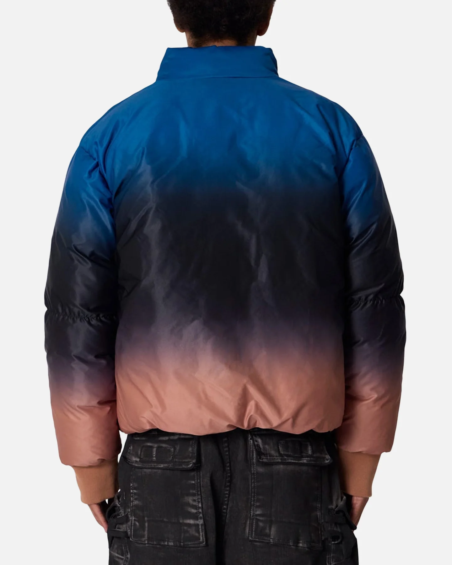 MNML Jupiter Ombre Puffer Jacket Blue/Pink - Image 4