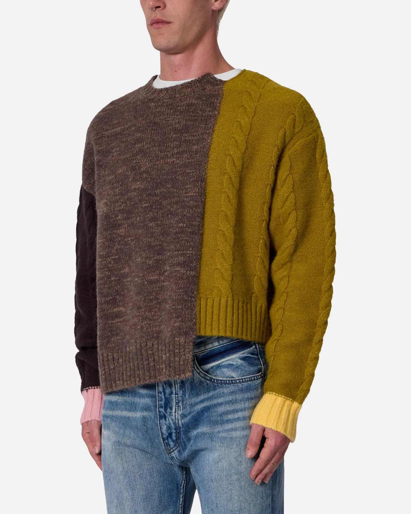 MNML Mix Match Knitted Sweater Multi - Image 2