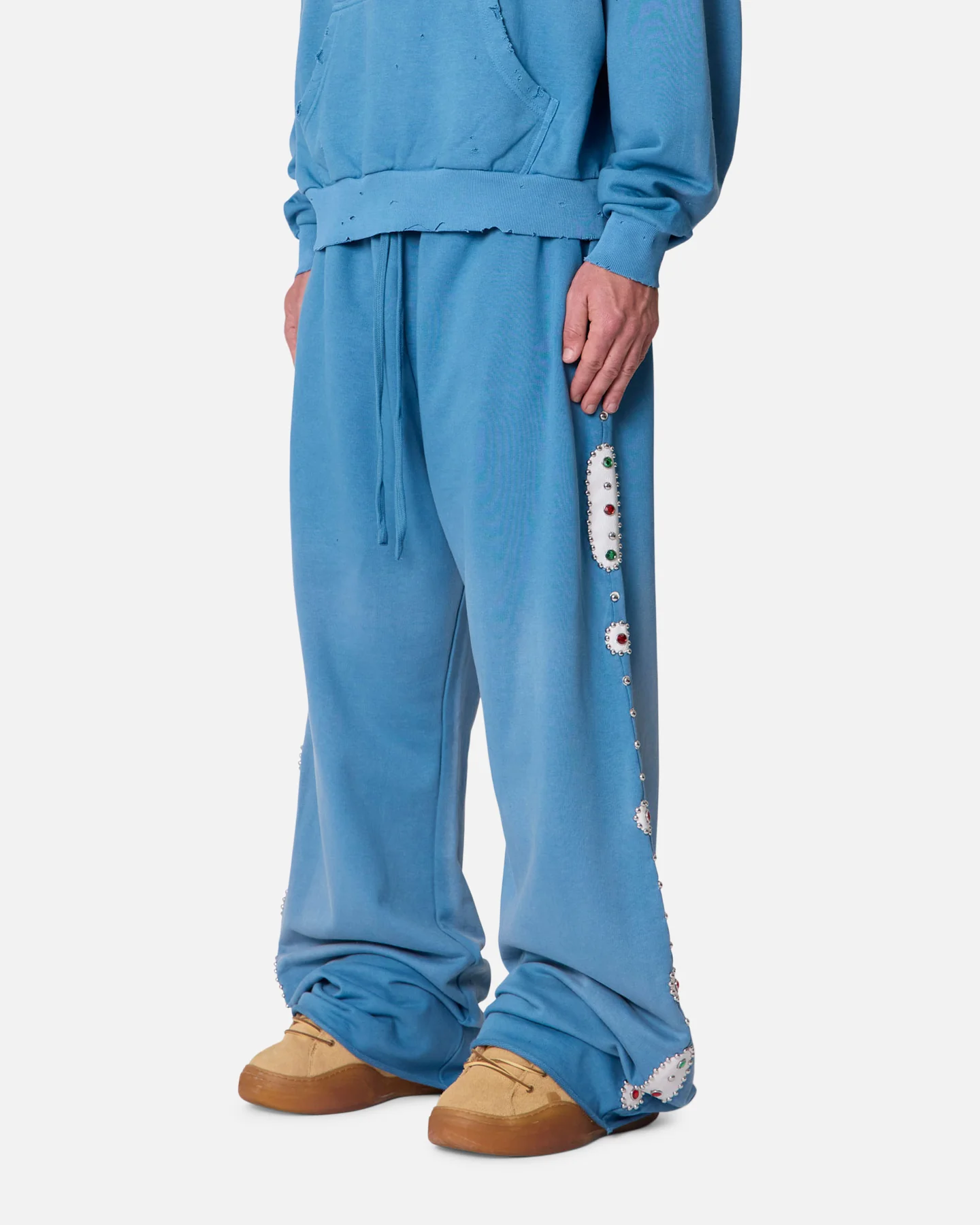 MNML Mojave Sweatpants Washed Blue - Image 3