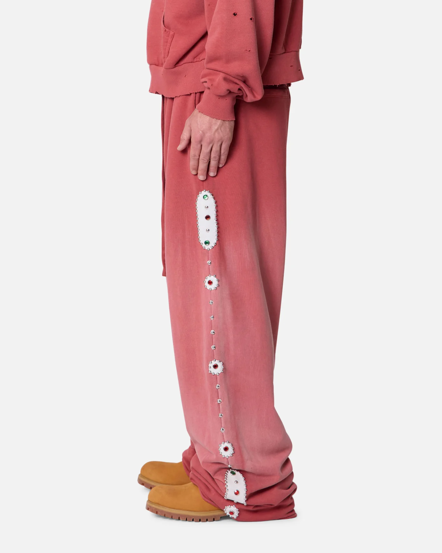 MNML Mojave Sweatpants Washed Red - Image 4