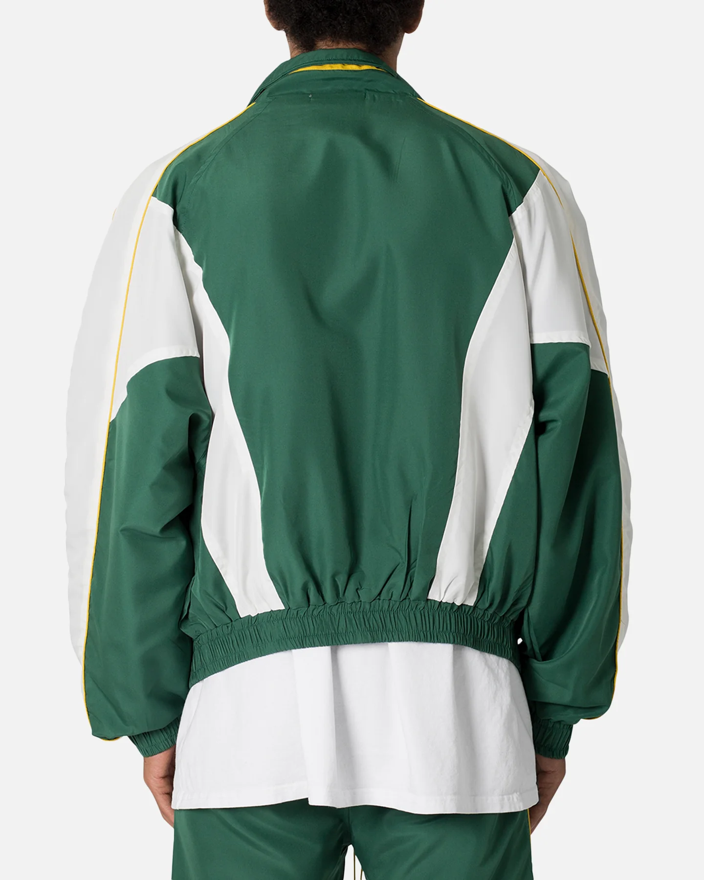 MNML Moto Racing Jacket Green/White - Image 4