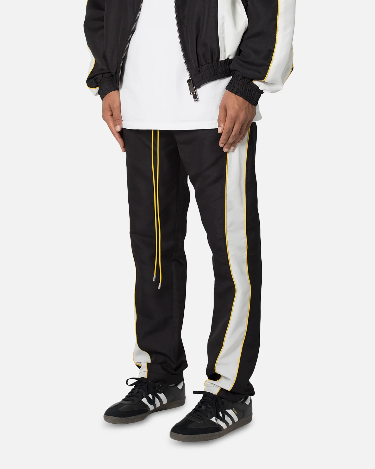 MNML Moto Racing Pants Black/White - Image 2