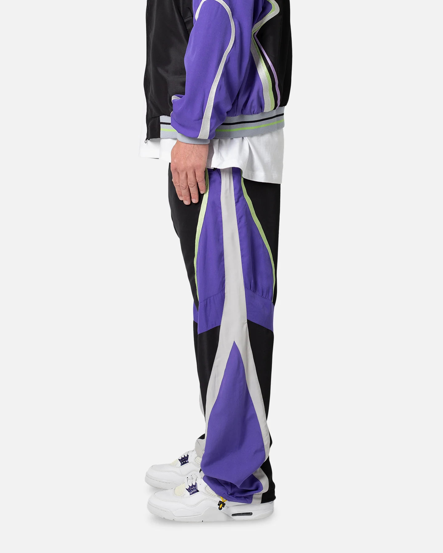 MNML Motocross Track Pants Purple - Image 3