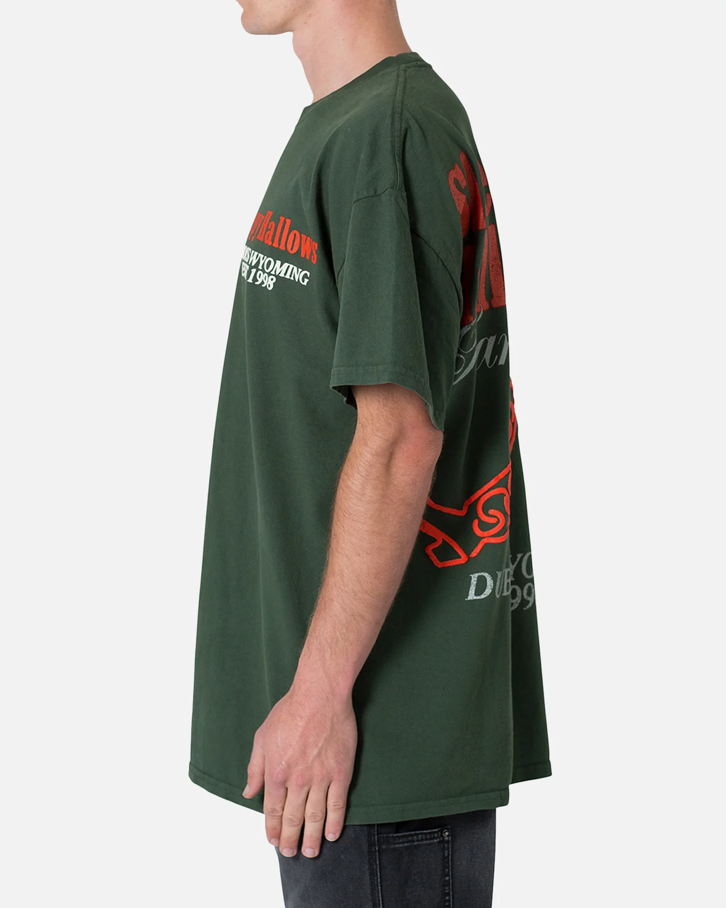 MNML Neon Cowboy T-Shirt Green - Image 3