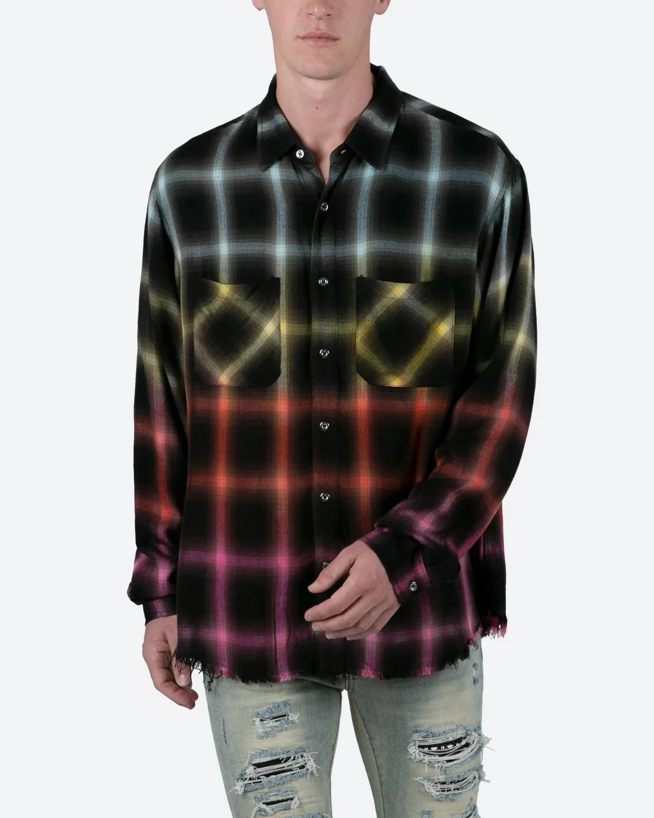 MNML Ombre Flannel Shirt Multi