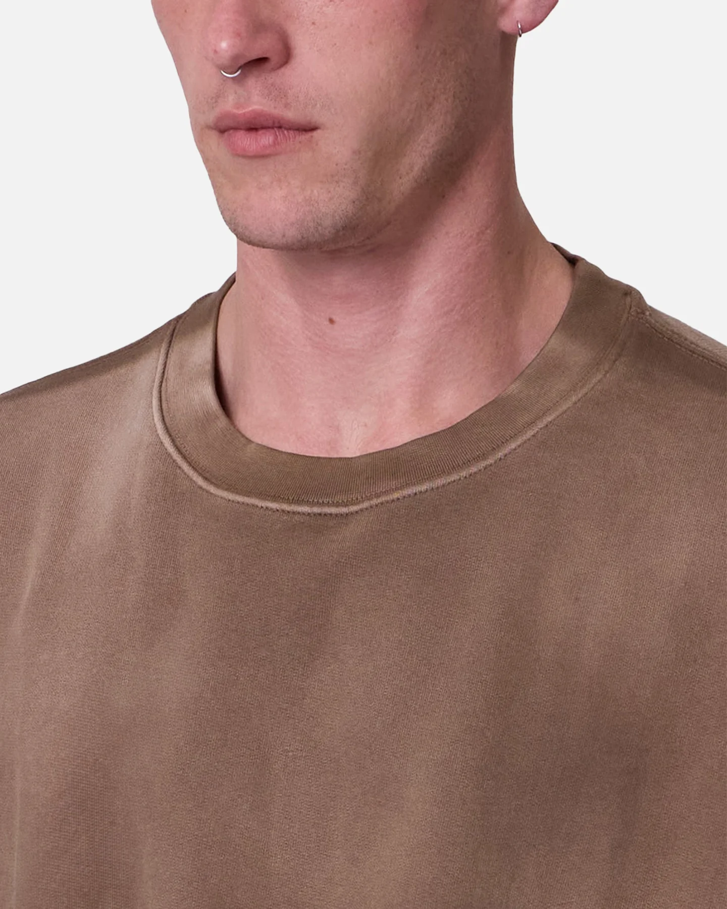 MNML Oversized Crewneck T-Shirt Tan - Image 5
