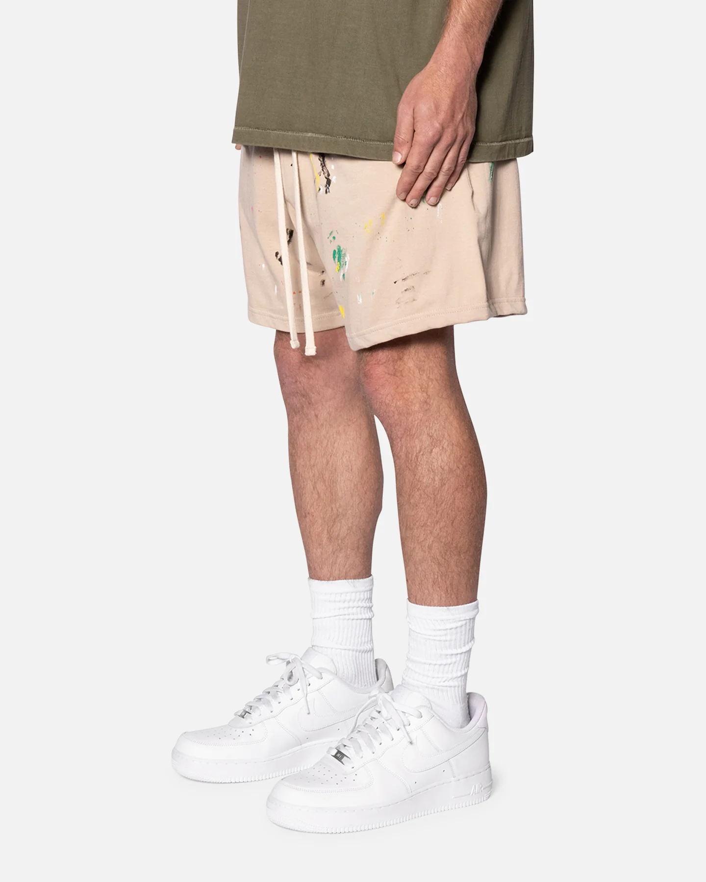 MNML Painter Shorts Off White - Image 2