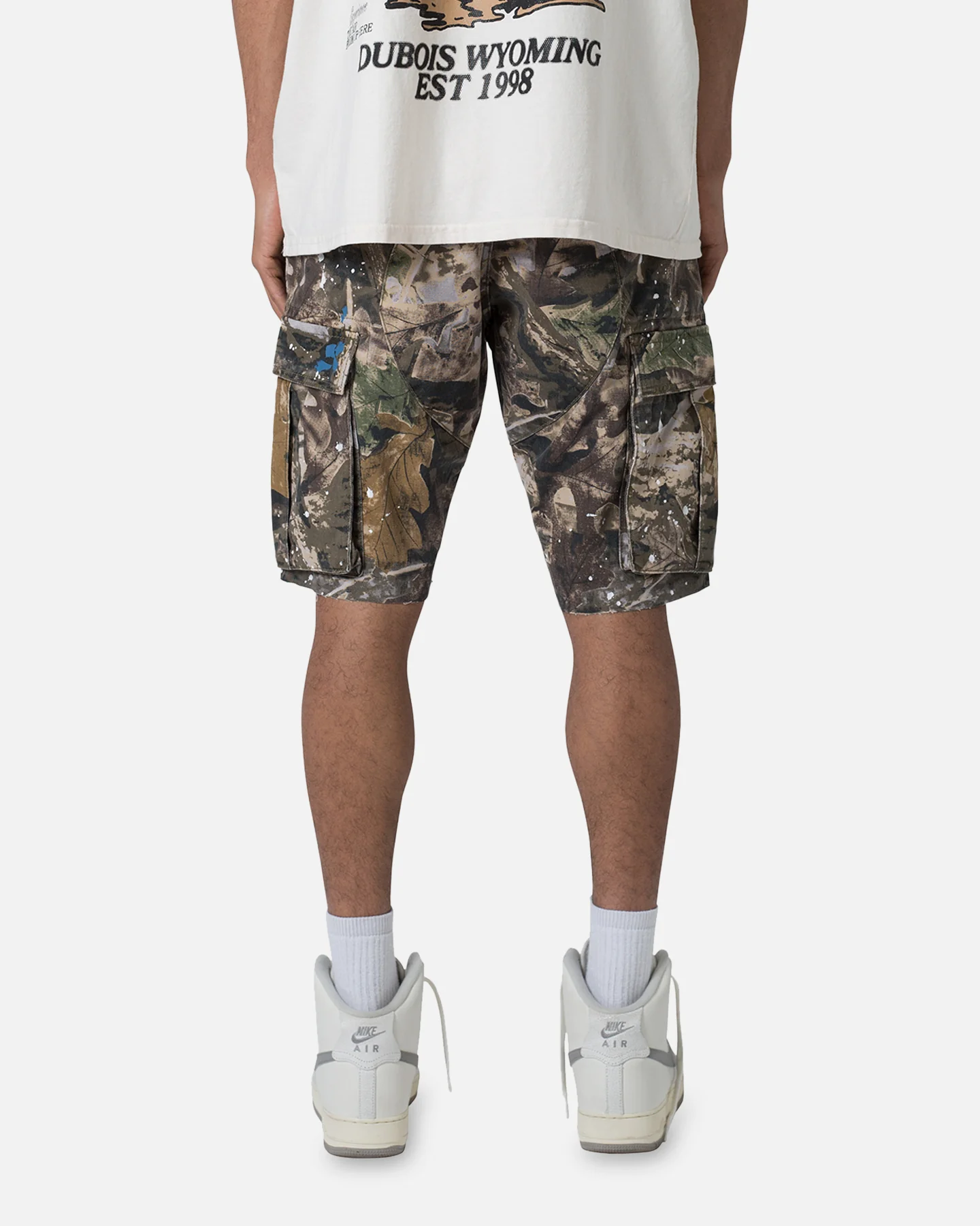 MNML Panelled Cargo Shorts Hunter Camo - Image 4