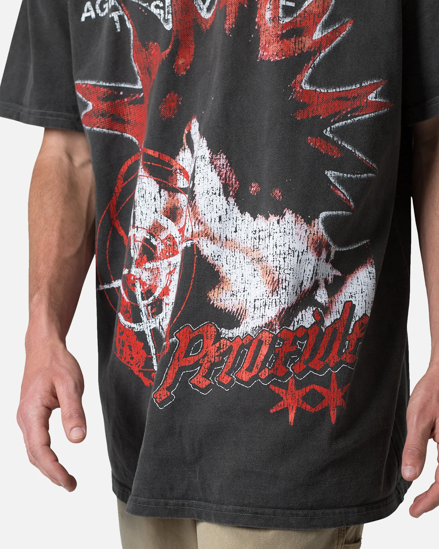MNML Peroxide Band T-Shirt Washed Black - Image 5