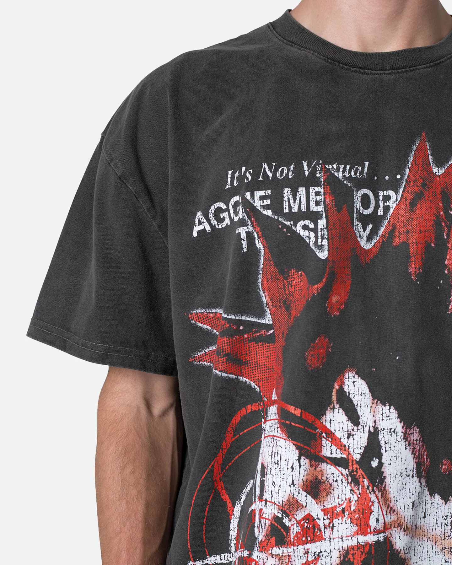 MNML Peroxide Band T-Shirt Washed Black - Image 6