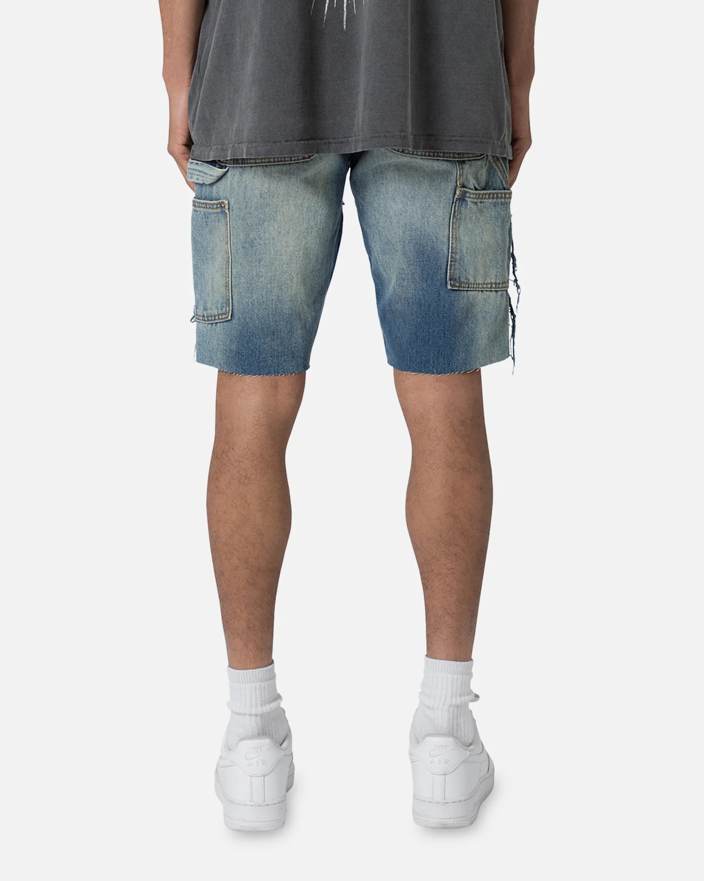 MNML R118 Denim Shorts Blue - Image 4