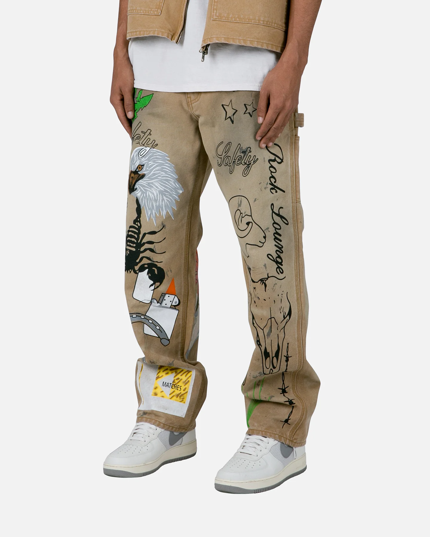 MNML Ranch Work Pants Tan - Image 2