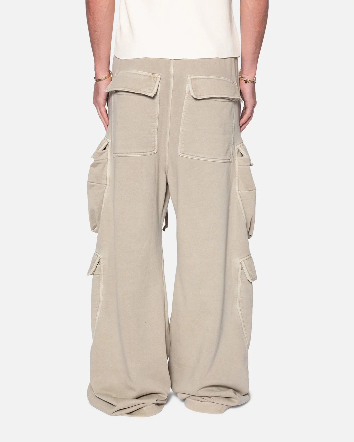MNML Rave Double Cargo Sweatpants Washed Earth - Image 4