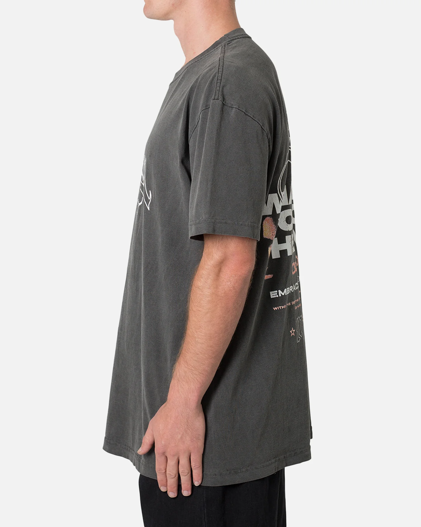 MNML Sin T-Shirt Washed Black - Image 3