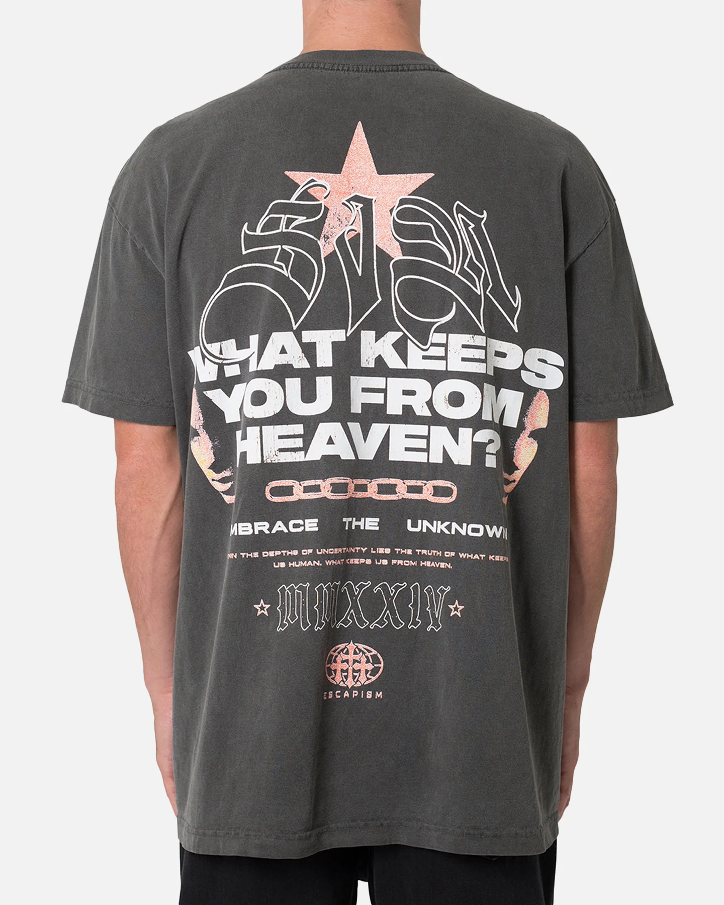 MNML Sin T-Shirt Washed Black - Image 4