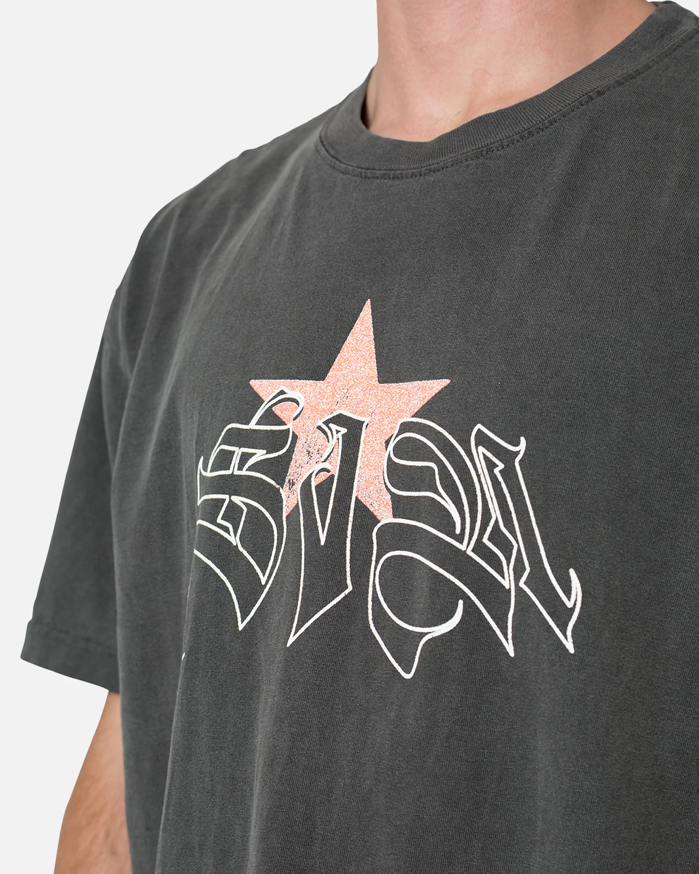 MNML Sin T-Shirt Washed Black - Image 6