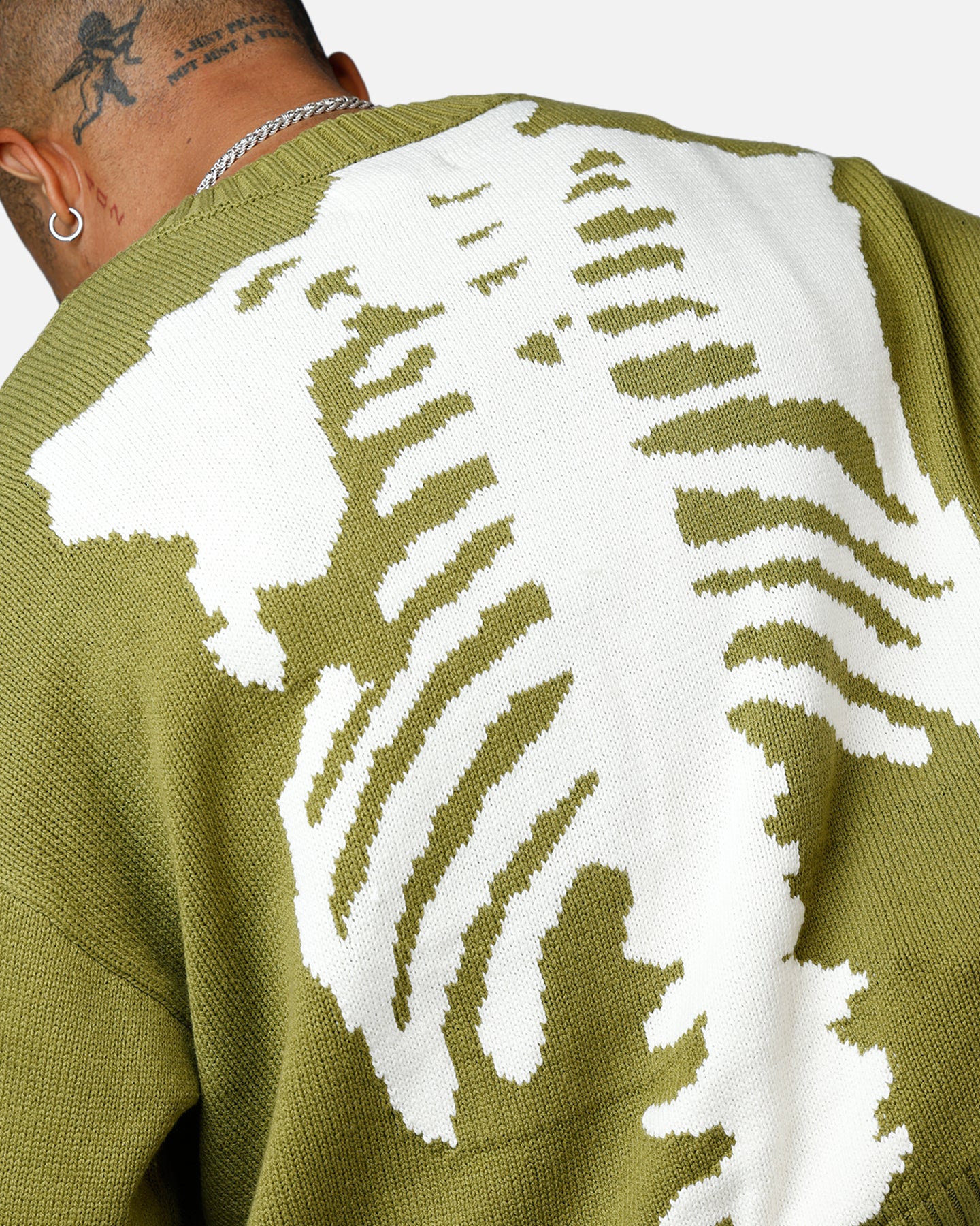 MNML Skeleton Knit Sweater Moss - Image 8
