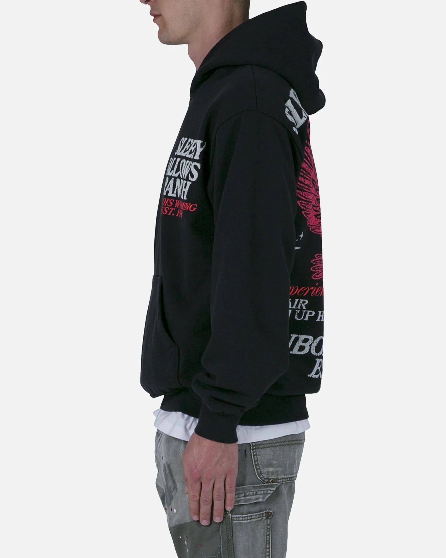 MNML Sleepy Hallows Hoodie Off Black - Image 3