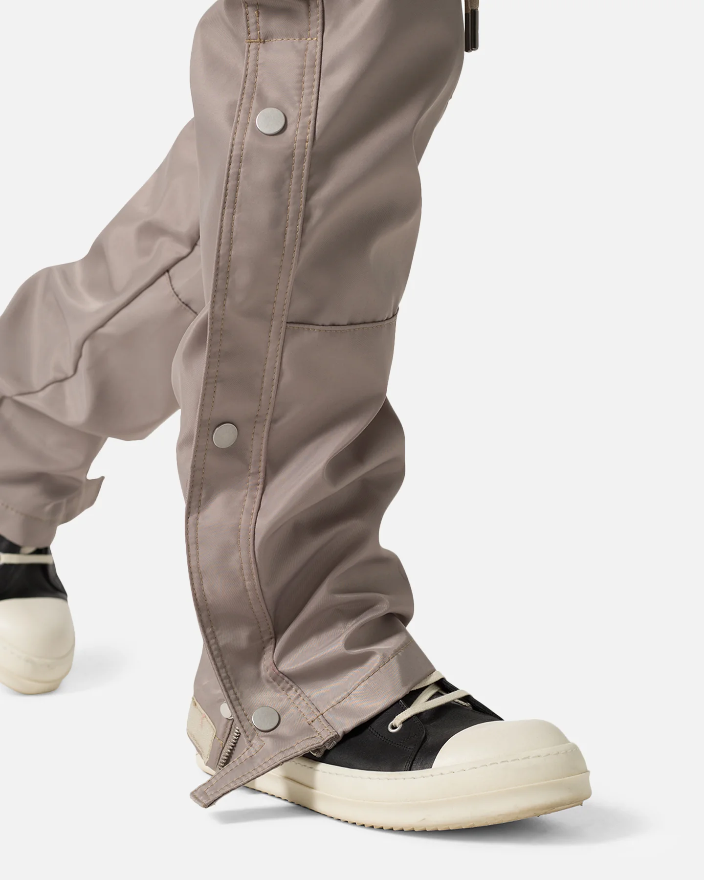 MNML Snap Front Cargo Pants Grey - Image 6