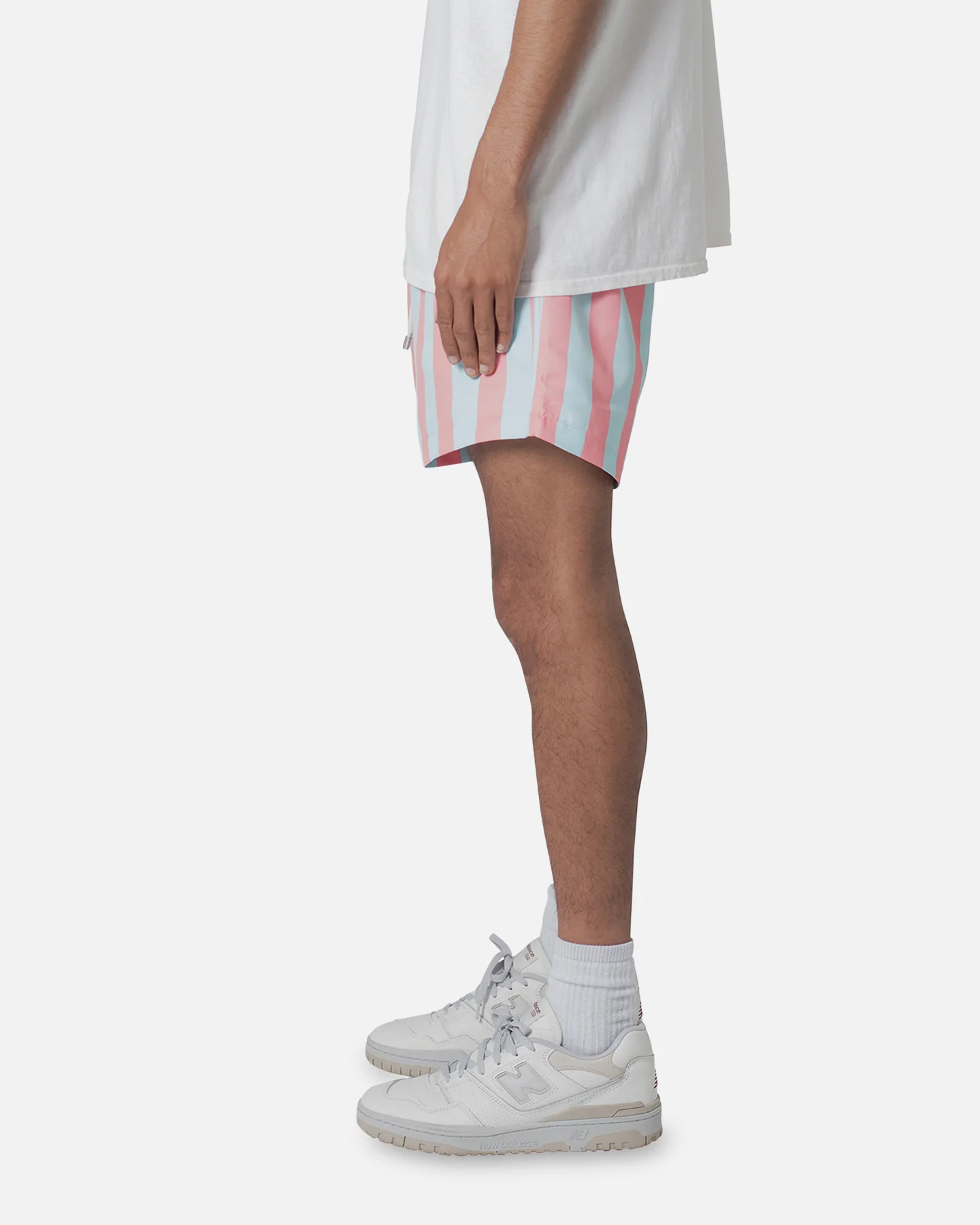 MNML St Tropez Swim Shorts Blue/Pink - Image 3