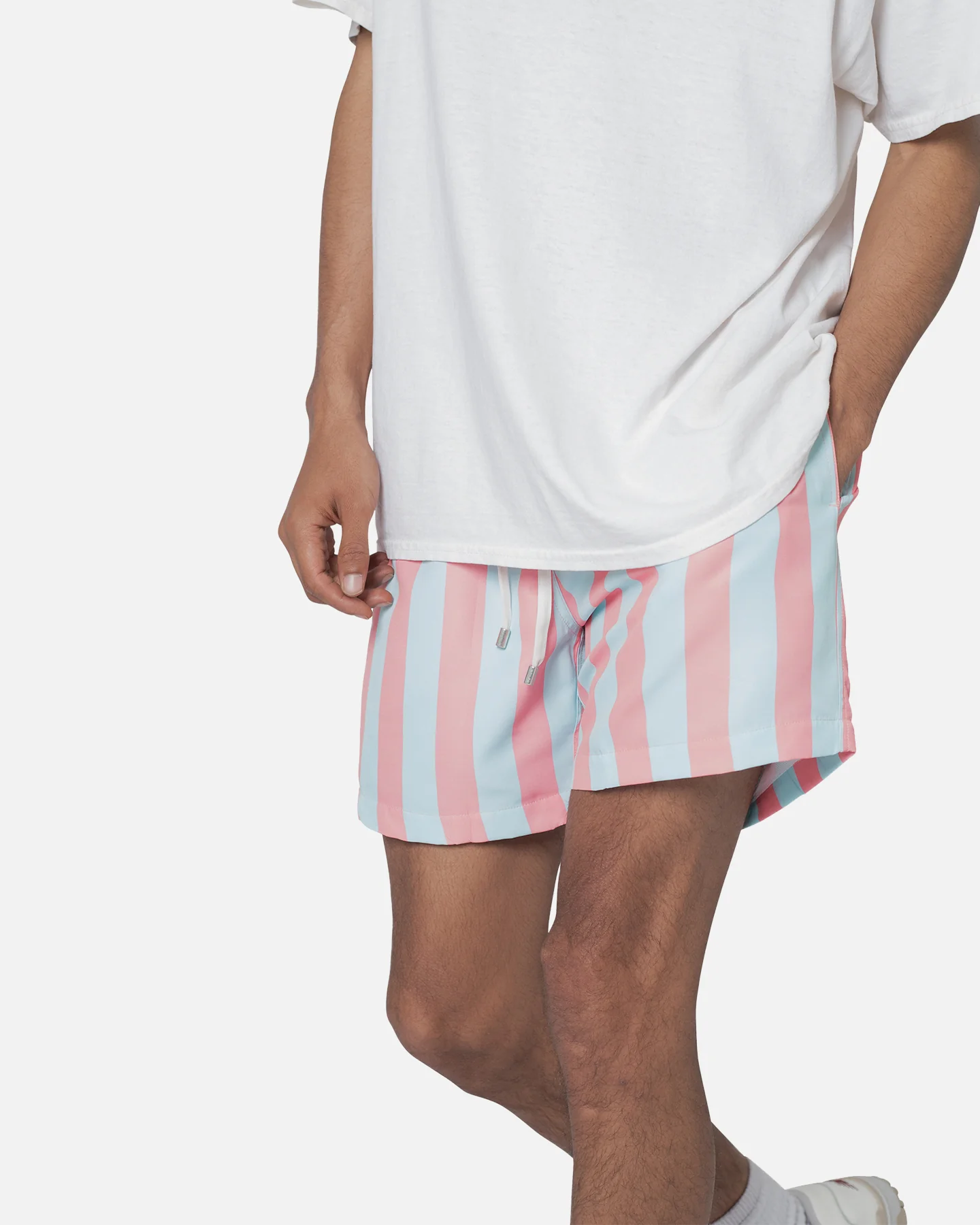 MNML St Tropez Swim Shorts Blue/Pink - Image 5
