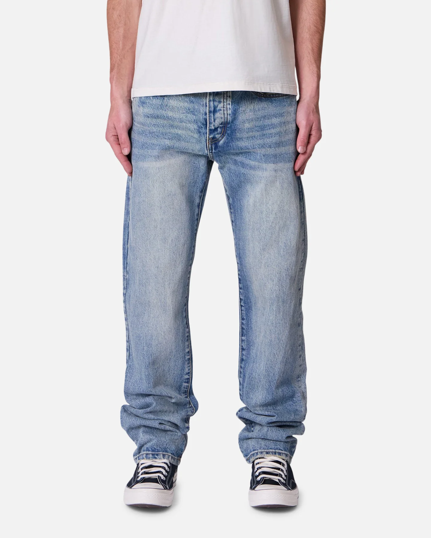 MNML Straight Denim Jeans Medium Blue