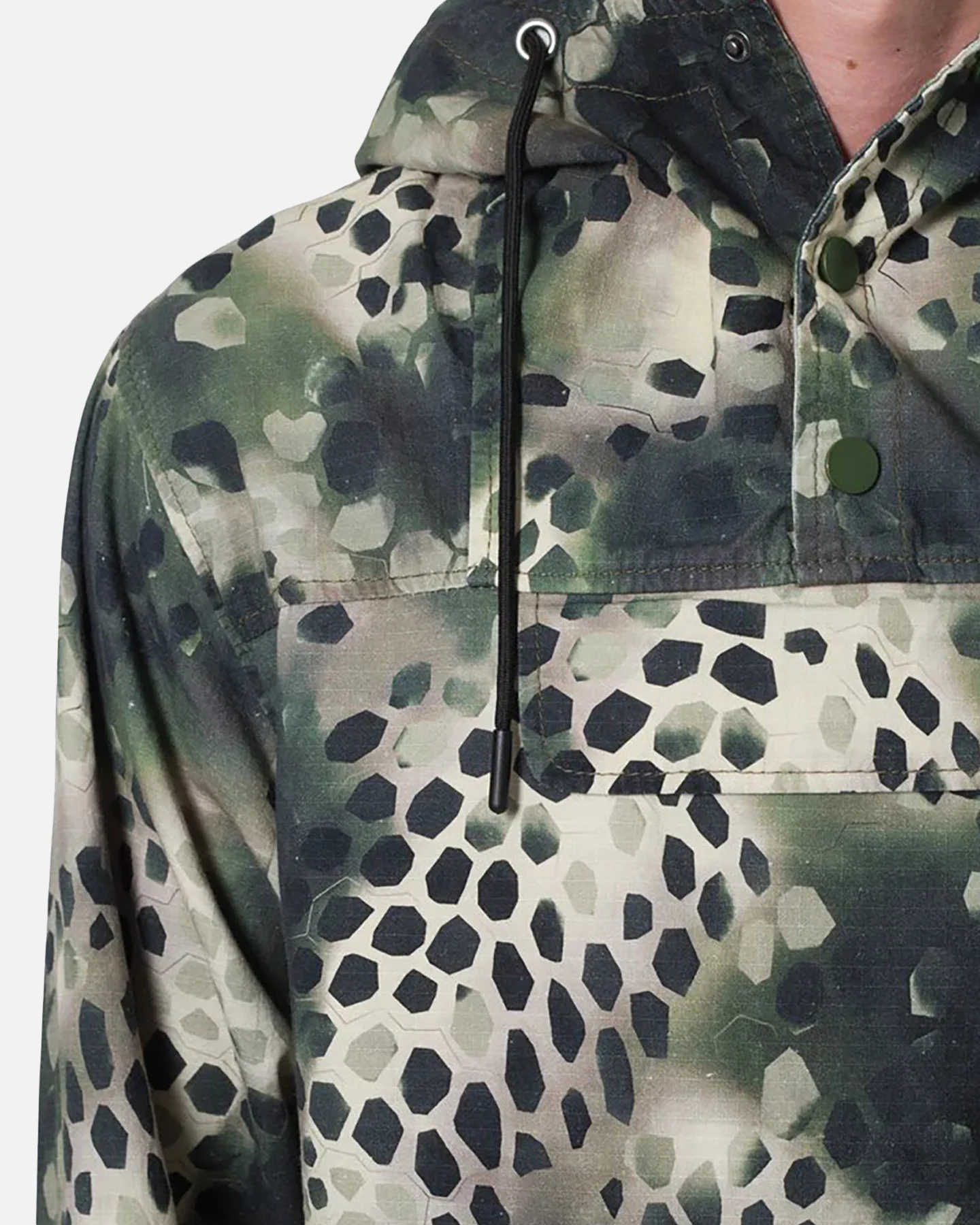 MNML Swamp Camo Anorak Jacket Green - Image 6
