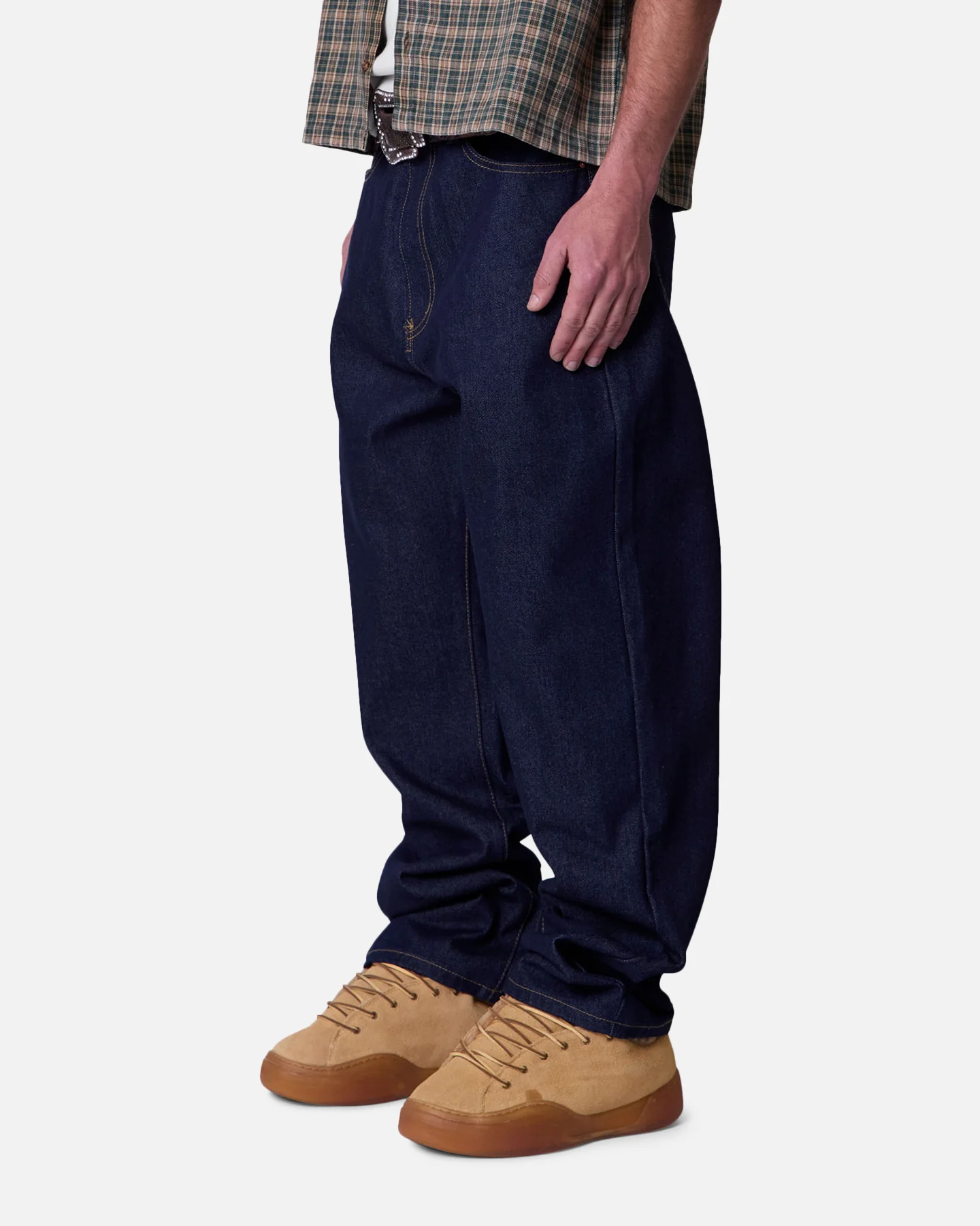 MNML Ultra Baggy Jeans Raw Blue - Image 2