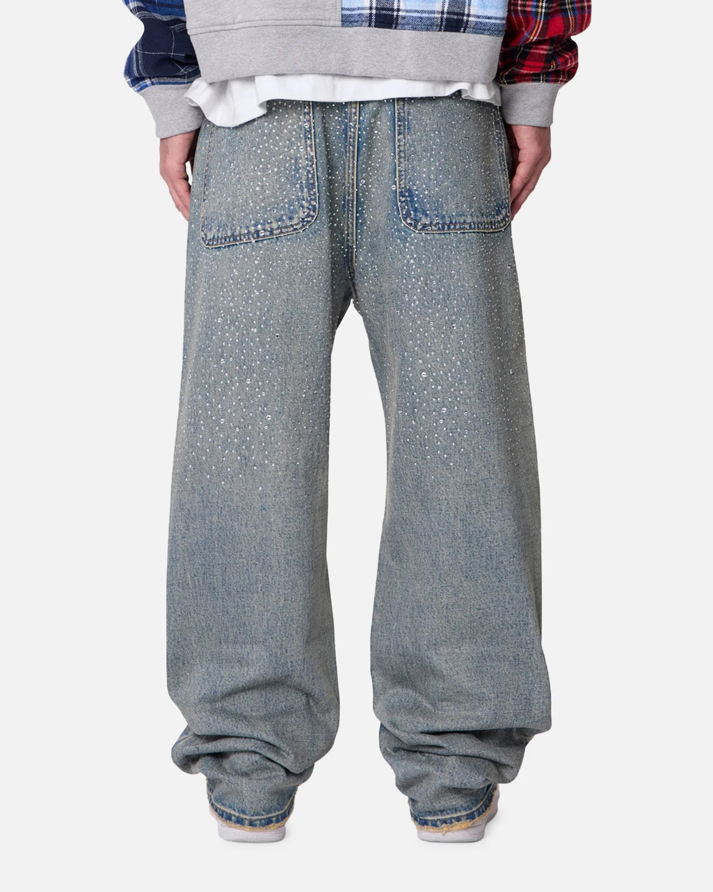 MNML Ultra Baggy Gem Denim Jeans Blue - Image 4