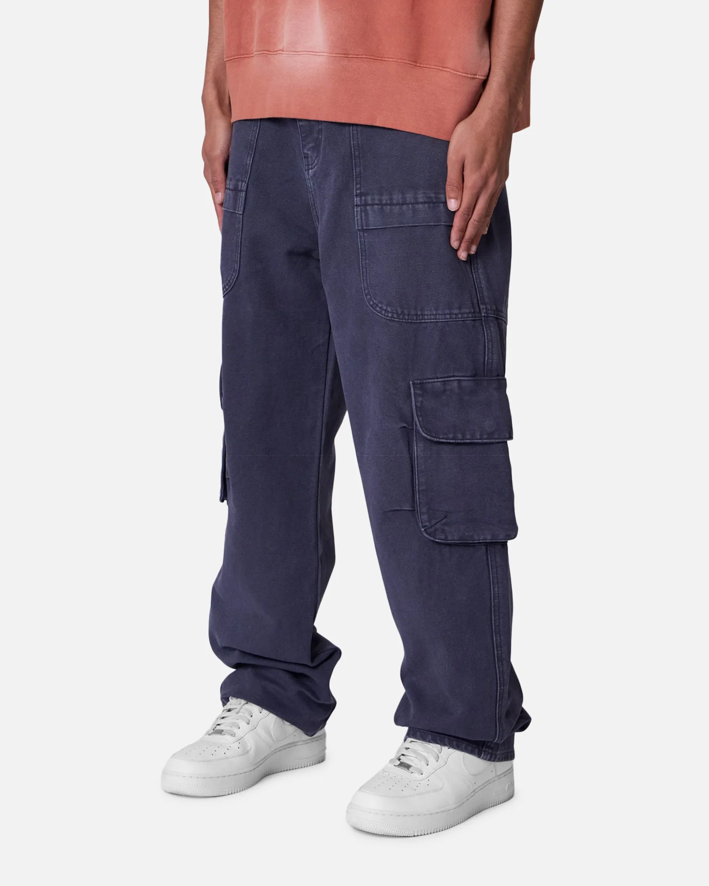 MNML Ultra Baggy Pocketeer Denim Pants Washed Black - Image 2