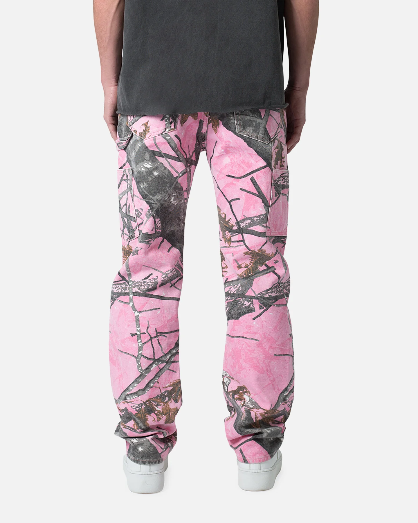 MNML V603 Camo Carpenter Pants Pink - Image 4