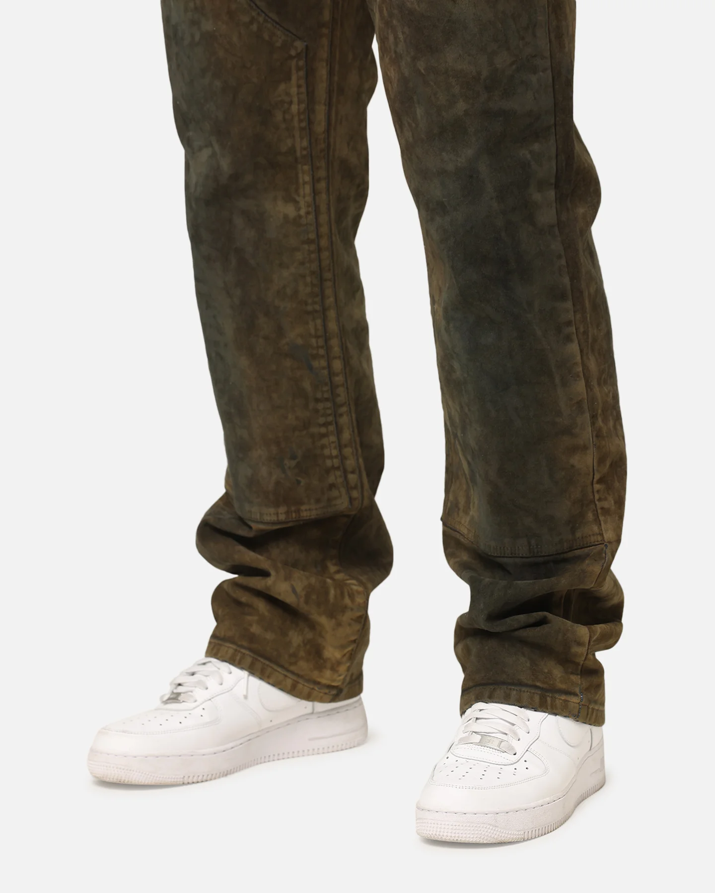 MNML V712 SL3 Suede Pants Olive/Black - Image 3