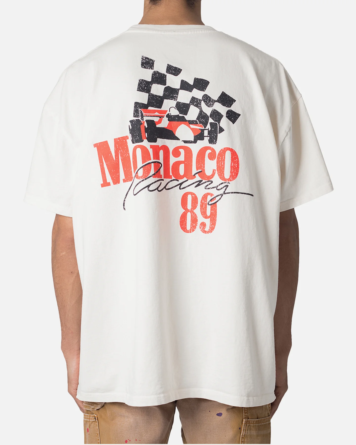 MNML Vintage Monaco T-Shirt Off White - Image 4