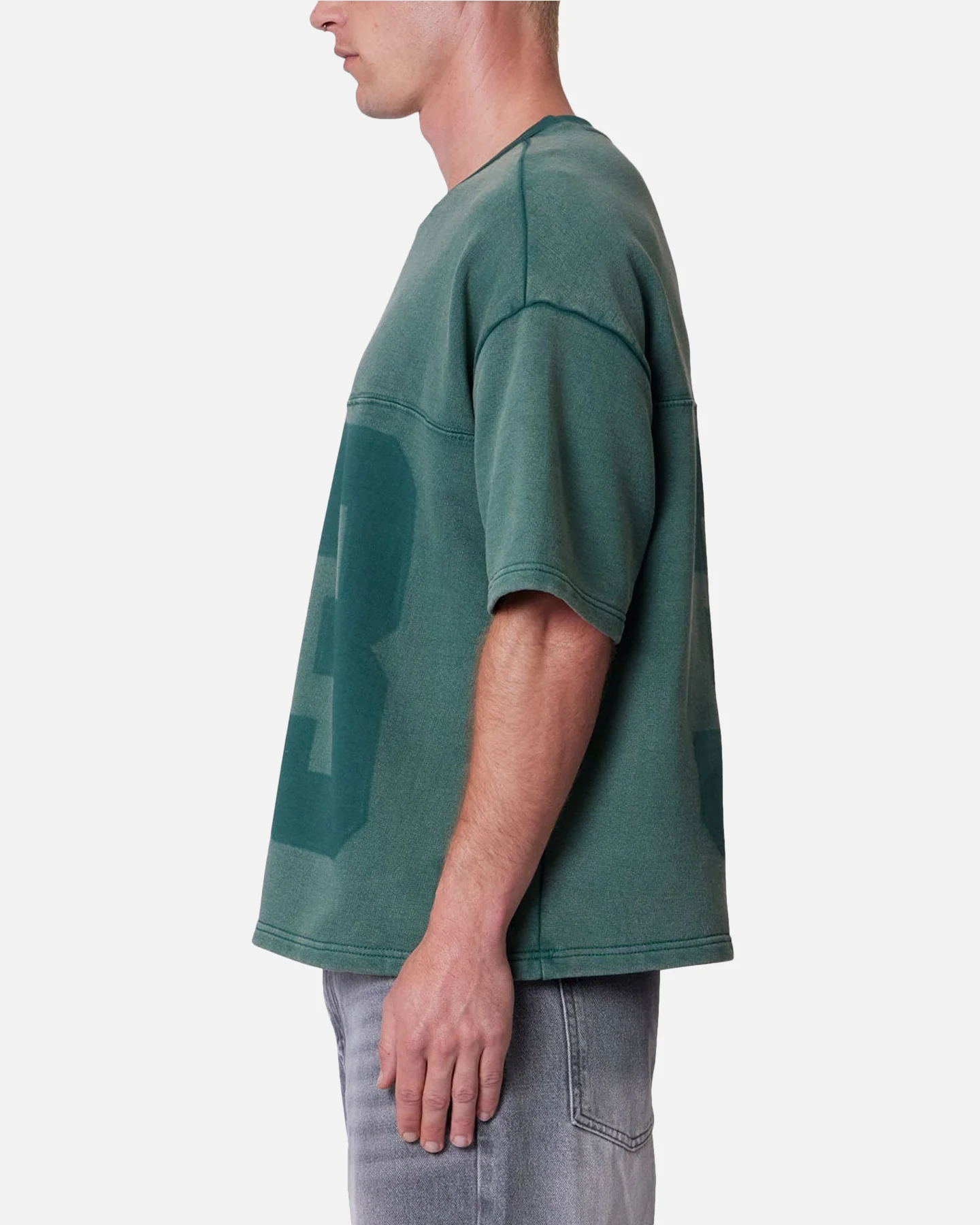 MNML Vintage Raglan Terry Jersey Green - Image 3
