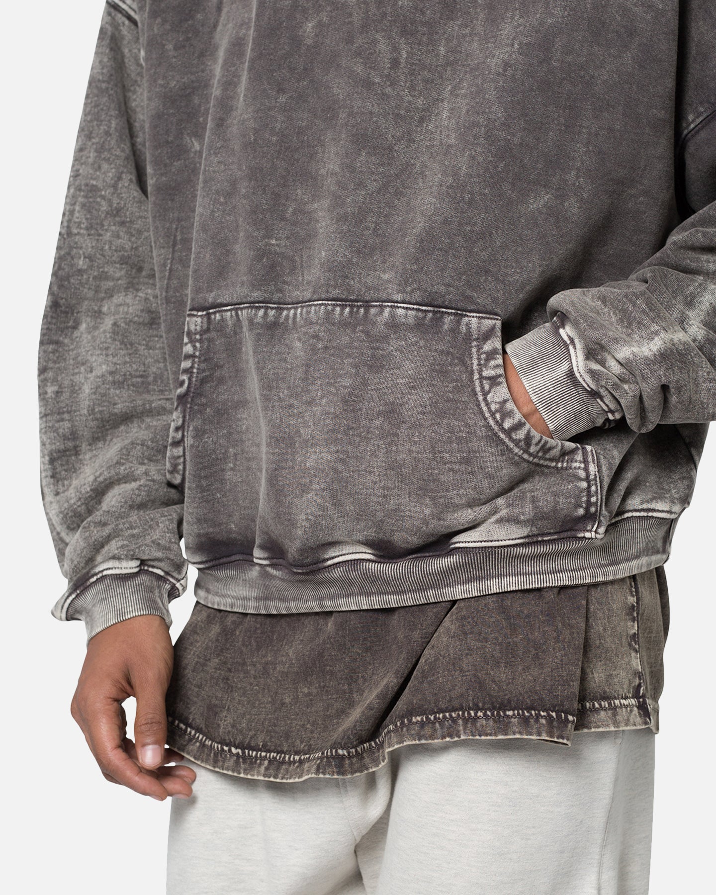 MNML Washed Acid Hoodie Black - Image 5
