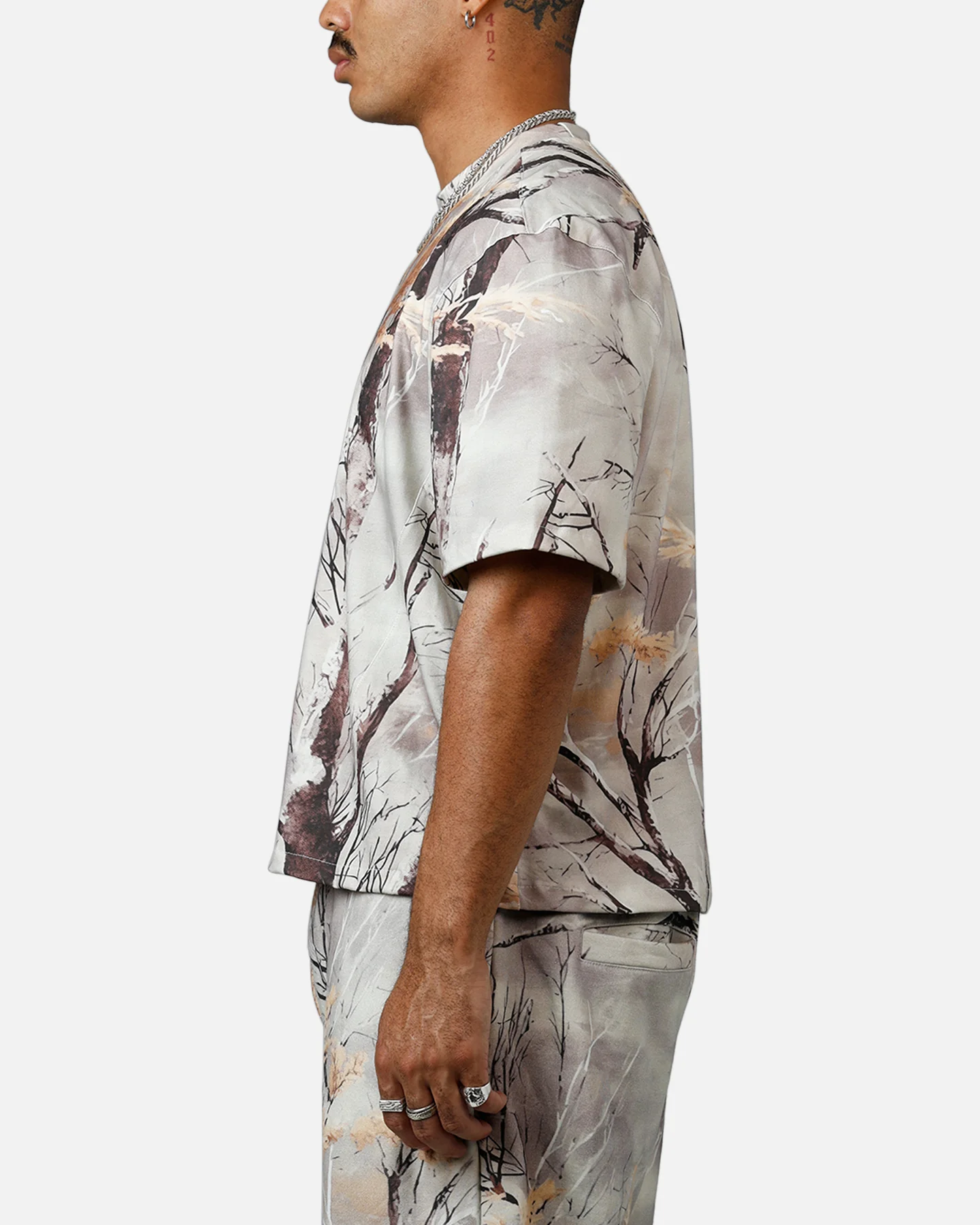MNML Washed Dart T-Shirt Snow Camo - Image 5