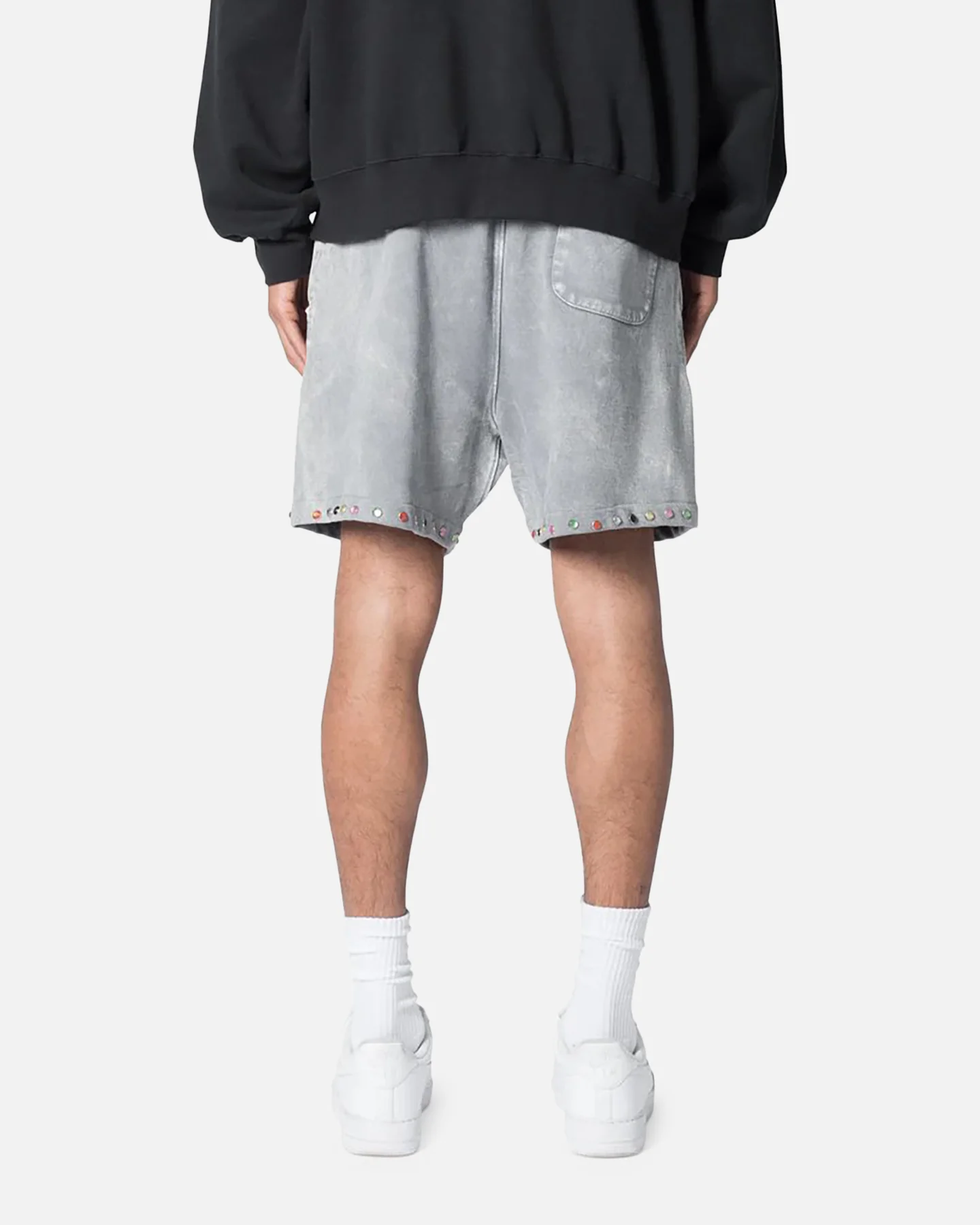 MNML Washed Gradient Shorts Washed Black - Image 4